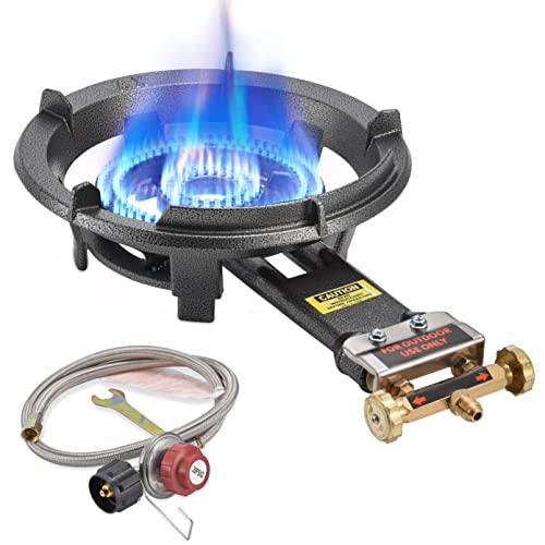 ARC 13-Inch Cast Iron Propane Burner Without Stand - 80,000 BTU Gas Stove
