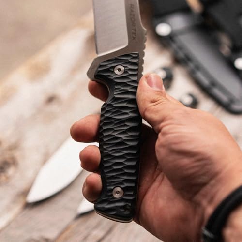 Outdoor Fixed Blade Hunting Knife 6.5-Inch Recurve Blade Stainless Steel