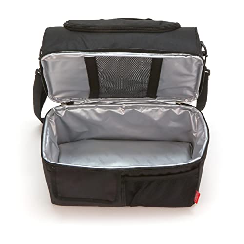 Thermos Lunch Cooler Bag - Black, Insulated, Adjustable Strap, One Size