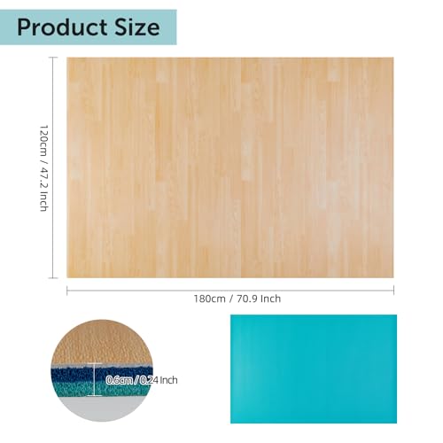 Tristcily 6mm 4ft x 6ft Portable Dance Floor Mat for Ballet Jazz & Pop
