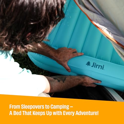 Inflatable Toddler Travel Bed with Built-In Pump & Safety Bumpers