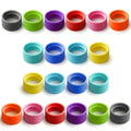 20 Pcs Talkie Color Bands for Two-Way Radio Antennas - Replacement Rubber Rings