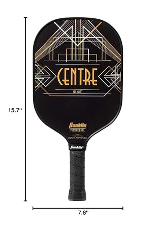 Franklin Sports Pro Pickleball Paddle - Pro Tournament Pickleball Paddle with Extra Grip MaxGrit Technology - Aspen Kern Centre Pickleball Paddle