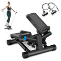 JLL Fitness Black Twist Stepper Machine with Resistance Bands – Low-Impact Cardio