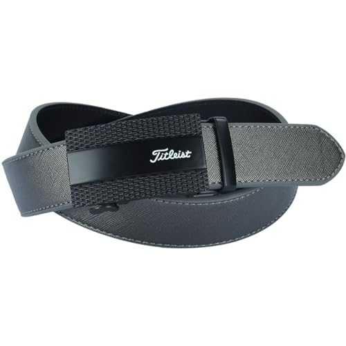 Titleist AABT02 Keylit Belt Gunmetal - Pinless Adjustable Buckle