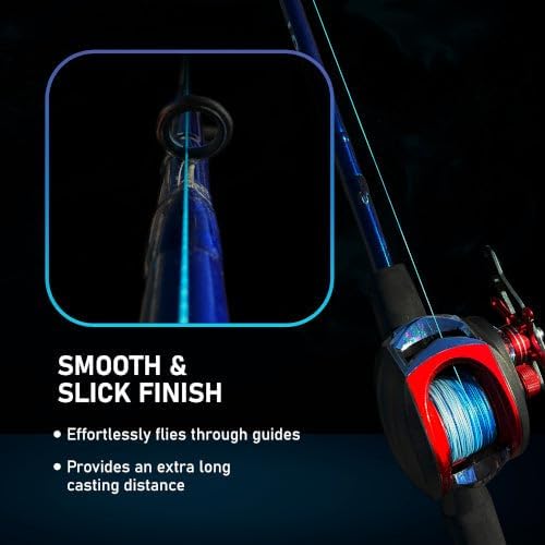 Reaction Tackle Braided Fishing Line - Pro Grade Power for Saltwater & Freshwater - High Visibility Color Braid
