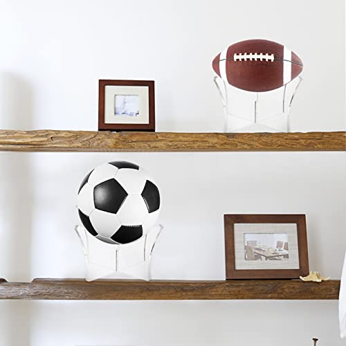 12-Pack Acrylic Ball Display Stands for Sports Balls and Collectibles