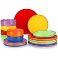 Vancasso Bonita Multicolor 18-Piece Dinnerware Set for 6 - Stoneware Plates & Bowls, Dishwasher & Microwave Safe