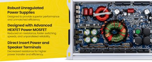 Stinger MT-600.4M Marine 4-Channel 1000W Class D Car Audio Amplifier