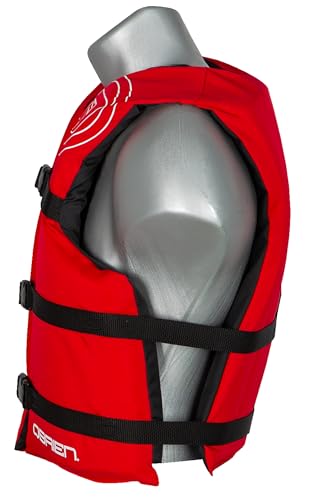 O'Brien 4 Pack Universal Life Jackets for Adults - Red Variation