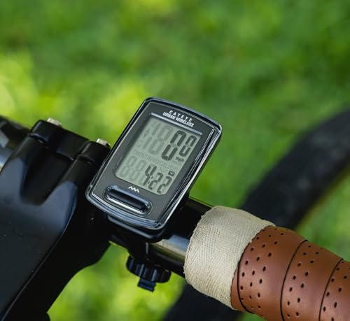 CATEYE Urban Wireless Bike Computer – Analog Speedometer & Odometer with Calorie Tracking, FlexTight™ Mount, Auto Start/Stop, Programmable Odometer & Easy Setup for All Bikes
