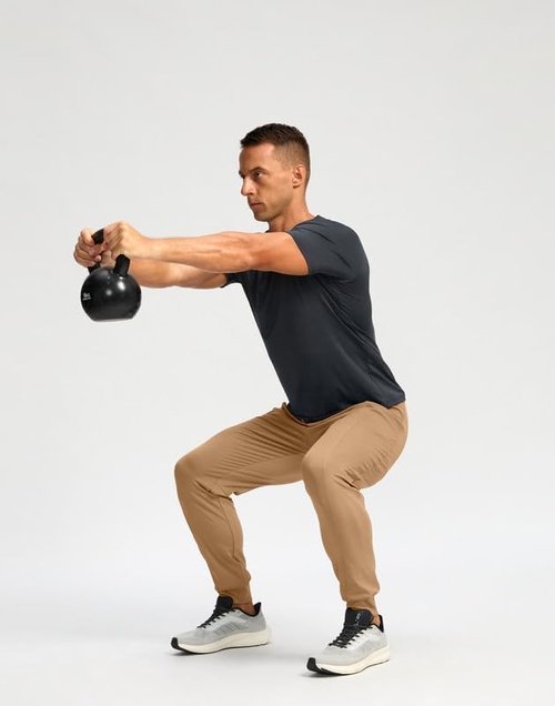 G Gradual Men's Joggers - Stretch Tapered Athletic Pants with Zipper Pockets for Gym & Running