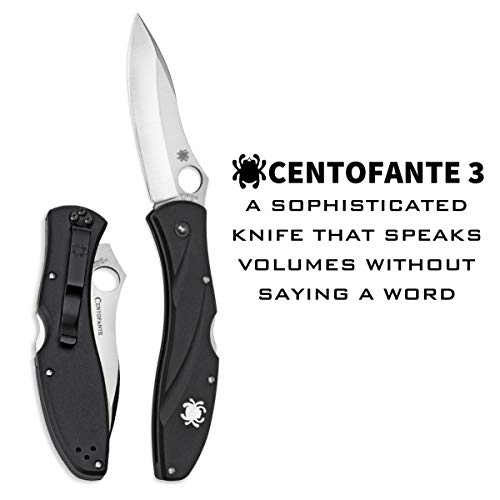 Spyderco Centofante 3 Folding Pocket Knife VG-10 Blade, Elegant Design