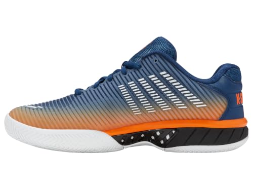 K-Swiss Men's Hypercourt Express 2 Tennis Shoes - Blue Opal/Black/White, Size 8