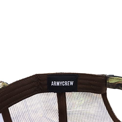 Armycrew XXL Oversize Hunting Camouflage Trucker Cap - Break Up Pattern