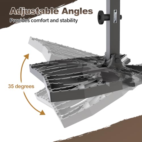 Kalkal Lightweight Adjustable Saddle Hunting Platform for Tree Stands
