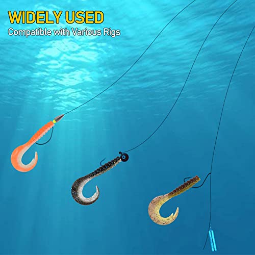 Pink 3-Inch Soft Plastic Fishing Worms - 10 Pack for Bass & Panfish