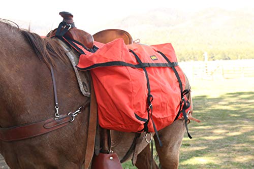 TrailMax Heavy-Duty Horse Saddle Panniers 24x17x12 Brown – Over-the-Saddle Pack Bags