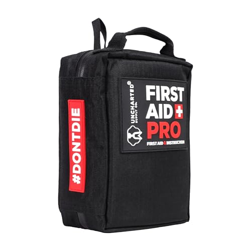 First Aid Pro Kit for Emergency, Camping & Travel - Water-Resistant, Compact