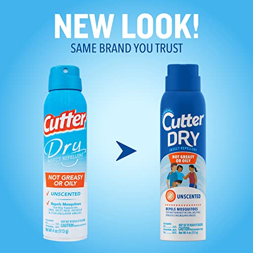 Cutter Dry Mosquito & Insect Repellent Spray 4 Oz — 12 Pack
