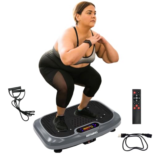 Vibration Plate Exercise Machine for Home Gym - Hotwave Gray