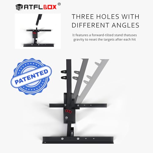 Atflbox 6'' AR500 Steel Dueling Tree Target Kit for Shooting Range