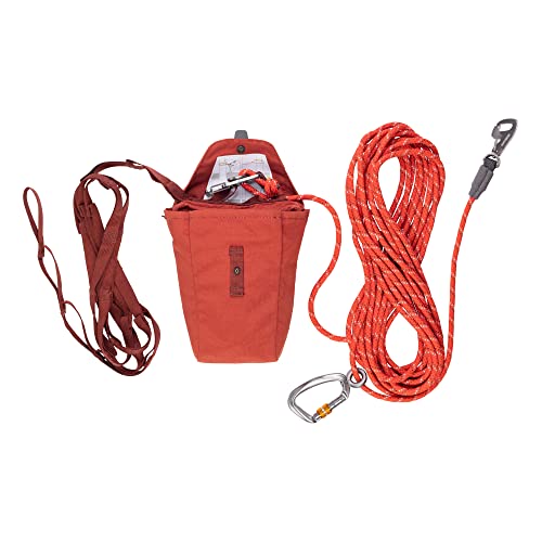 Ruffwear Knot-a-Hitch Dog Leash System 28.5 ft Rope Lead Red Clay