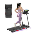 Compact Walking Pad Treadmill with Handle Bar & Incline for Home Exercise