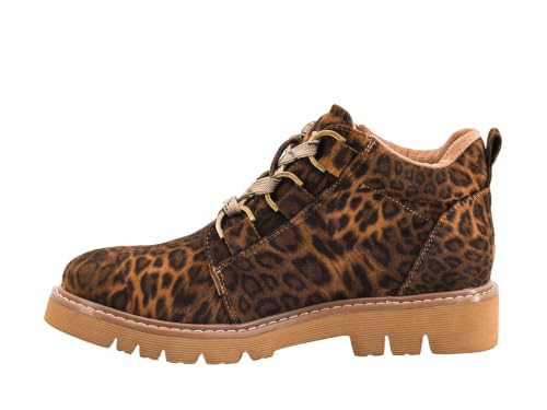 Corkys Footwear Women's Twisted Leopard Campfire Hiking Boots - Cushioned & Durable