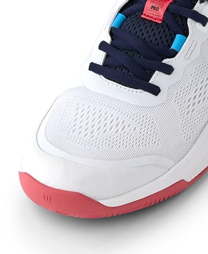 Wilson Women's Intrigue Pro Tennis Shoes 8.5 White/Navy Blazer - Hard Court Performance