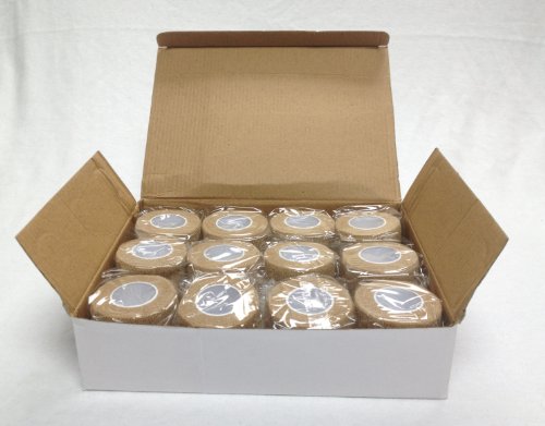 Self Adhesive Cohesive Bandage 2 Inch x 5 Yards - Latex-Free, 12 Rolls - Therapist's Choice