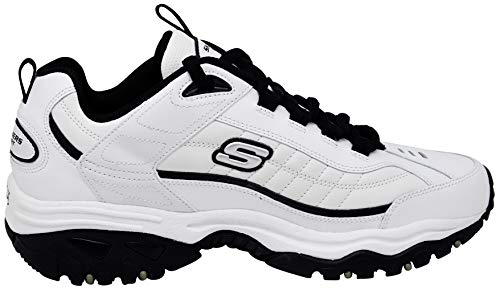 Skechers Men's Energy Afterburn Sneakers 9.5 Wide White Black
