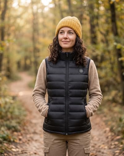 Women's Heated Vest Large with 16000mAh Battery, Lightweight Winter Coat