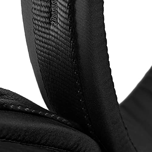 Climbing Harness with Adjustable Slide-Bloc Buckles - Medium to X-Large, Black