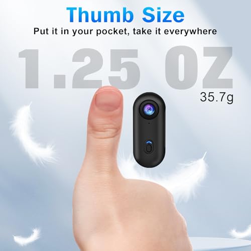 Sixmou i3 4K Tiny Action Camera - Waterproof, Magnetic Mount, Handheld