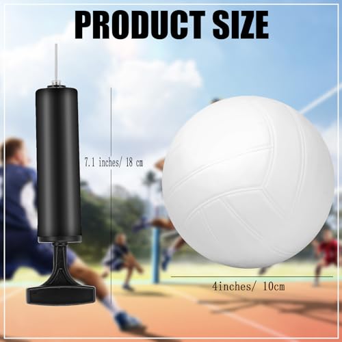 AIOMOB 4-Inch Inflatable Mini Volleyball Set with Pump - End of Season Gift & Party Favor