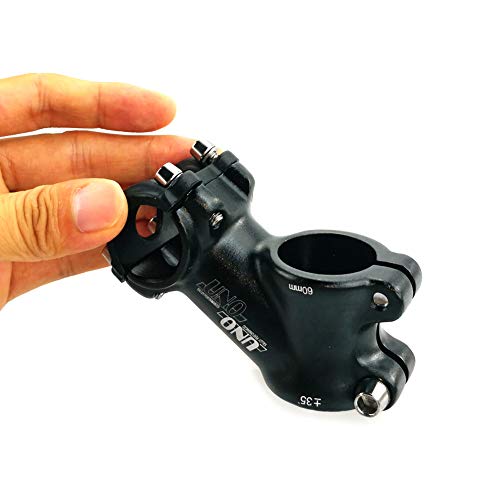 25.4mm Bike Handlebar Stem Riser 60mm 35 Degree MTB Road Bike BMX Aluminum