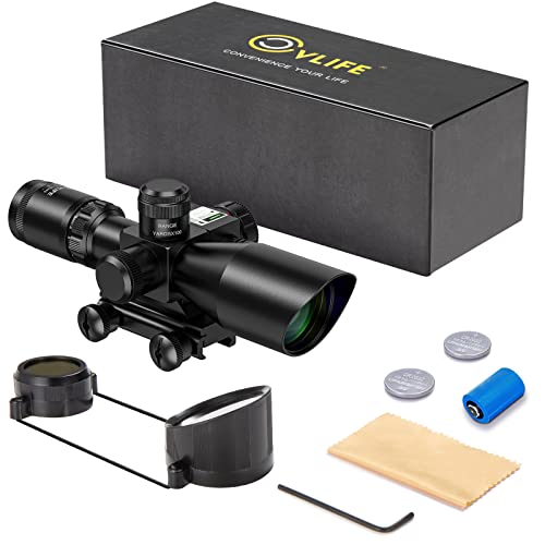 CVLIFE 2.5-10x40 Green Illuminated with 20mm Mount