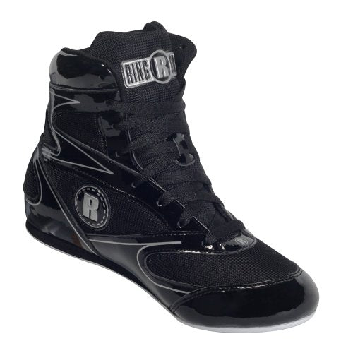 Boxing Shoes Men Women High-Top Ankle Sneakers - Black, Size 11