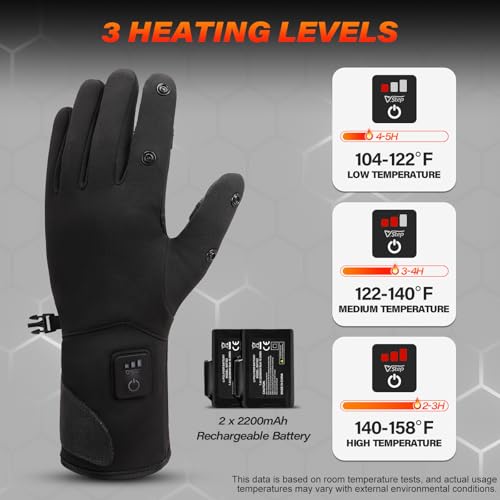 V.Step Fingerless Heated Gloves for Arthritis & Fishing - Large