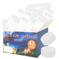 Solid Fuel Tablets Fire Starters 42 pcs 15g for Indoor Outdoor Cooking & Camping