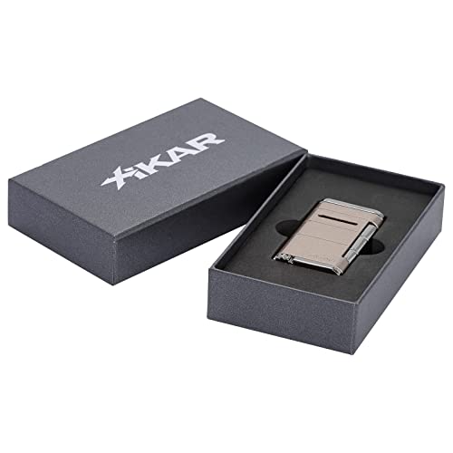Xikar Allume Single Flame Cigar Lighter with Fuel Window & Adjustable Flame