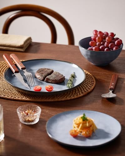 Famiware Ocean Blue 12-Piece Dinnerware Set for 4 | Plates & Bowls