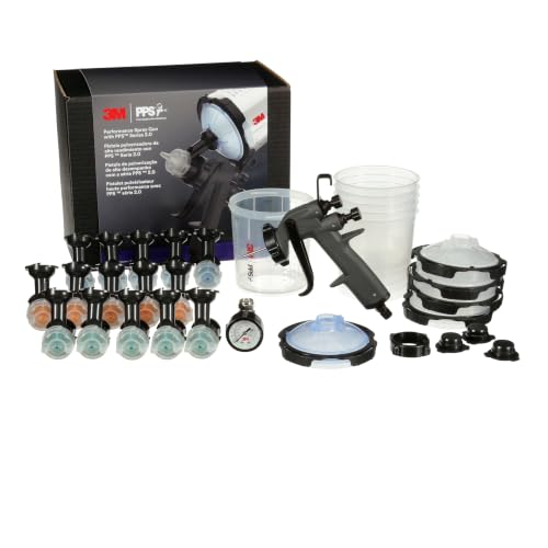 3M Performance Spray Gun Starter Kit with Gravity Feed Spray Gun & Nozzle Set