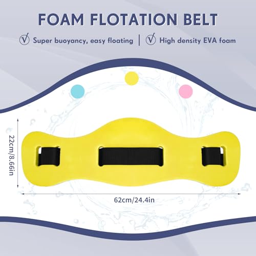 Water Aerobics Flotation Belts Set for Pool Water Exercise Adjustable Buoyancy Belts