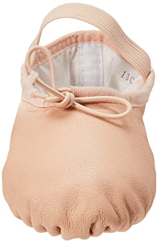 Toddler Leather Ballet Slippers - Full Sole Pink 1.5 Little Kid