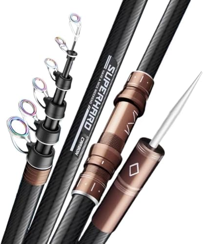 Telescopic Fishing Rod 7Ft 9Ft 12Ft 15Ft Carbon Portable Spinning Baitcasting