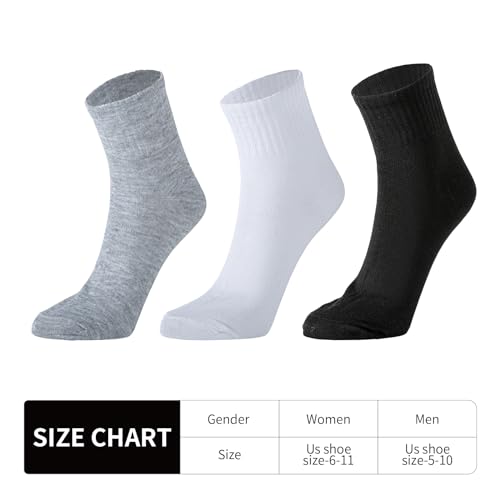 180 Pairs Men's Athletic & Casual Ankle Socks Bulk Pack - Moisture Wicking, Unisex