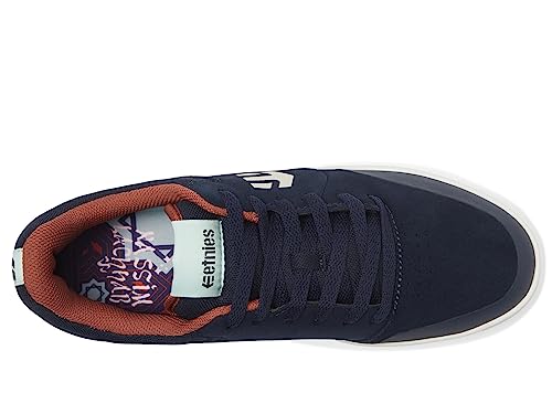 Etnies Mens Czar Skate Shoes - Navy Brown White 9.5