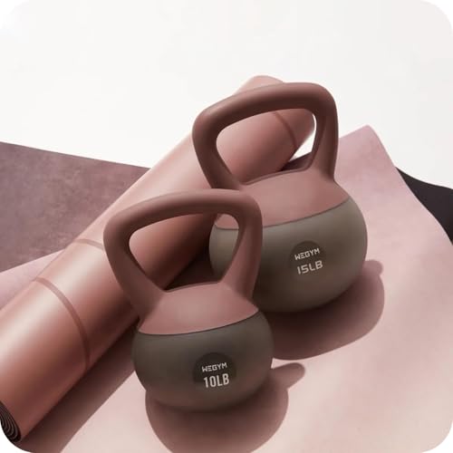 Soft 25LB Kettlebell Set for Home Strength Training - Safe Eco-Friendly Fitness Equipment